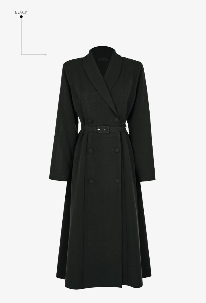 TANIA韓國直郵㊣女裝新品25秋冬熱賣職業休閑推薦連衣裙含腰帶TANIA連衣裙