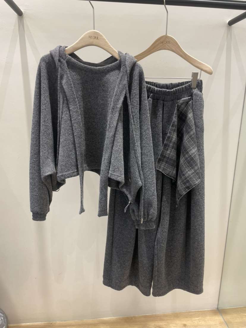 NEOUL東大門㊣代購女士新款25秋冬推薦真品熱賣休閑人氣套裝NEOUL/ahin雙領標簽套裝