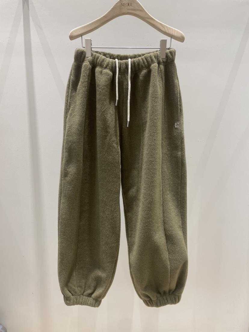 NEOUL東大門㊣代購女士新品時尚休閑25秋冬真品人氣休閑褲絨NEOUL/ahin雙領標簽休閑褲