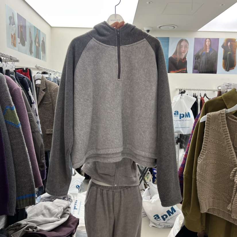 SOLD OUT韓國代購㊣女士新款職業25秋冬真品人氣休閑衛衣抓絨SOLD OUT衛衣