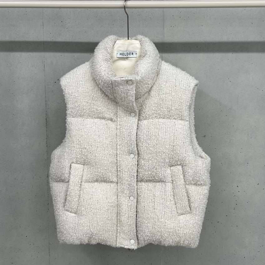 HELDER-P韓國直郵㊣女裝新品時尚職業休閑真品馬甲粗花呢鵝絨HELDER馬甲