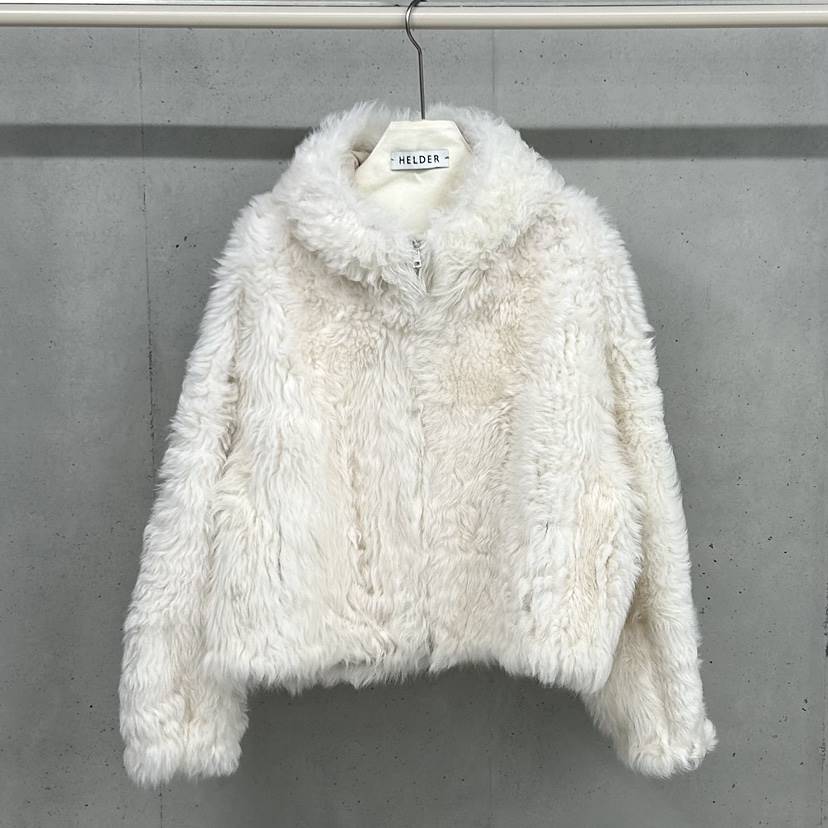 HELDER-P東大門㊣實拍女裝新品休閑時尚短款大衣小羊皮兜帽HELDER短款大衣