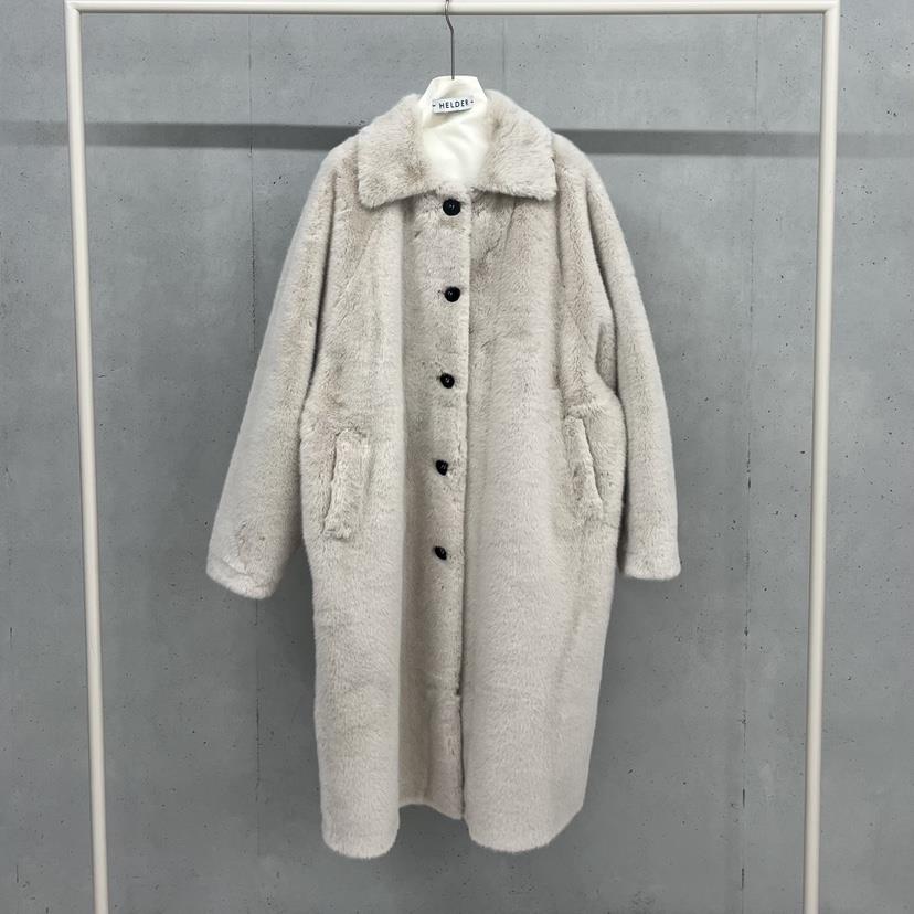 HELDER-P韓國代購㊣女裝新品人氣真品25秋冬推薦中長款大衣HELDER中長款大衣