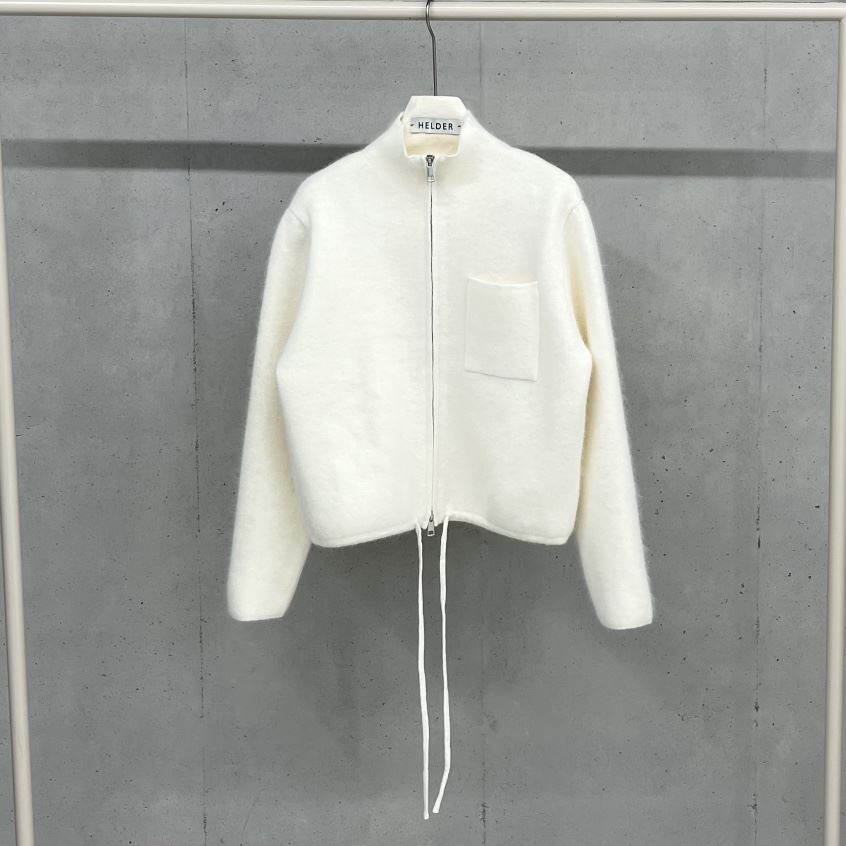 HELDER-P韓國代購㊣女裝新款推薦休閑真品夾克安哥拉羊毛拉鏈HELDER夾克
