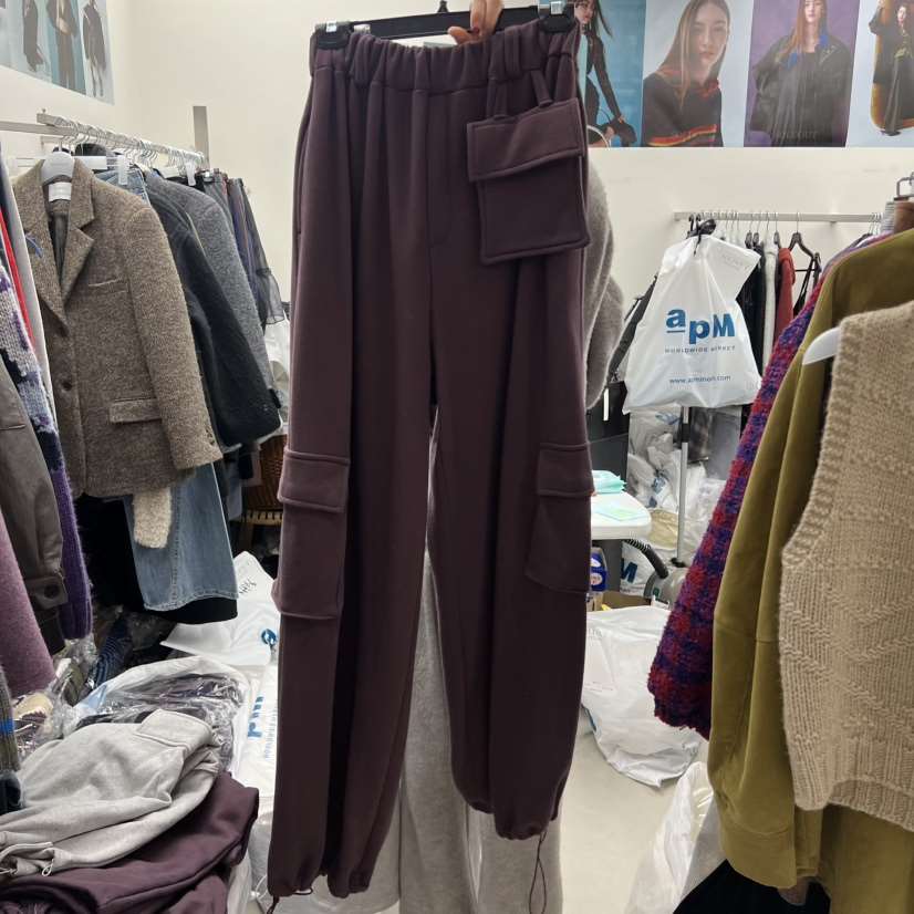 SOLD OUT韓國代購㊣女裝新品時尚熱賣真品人氣25秋冬休閑褲加絨SOLD OUT休閑褲