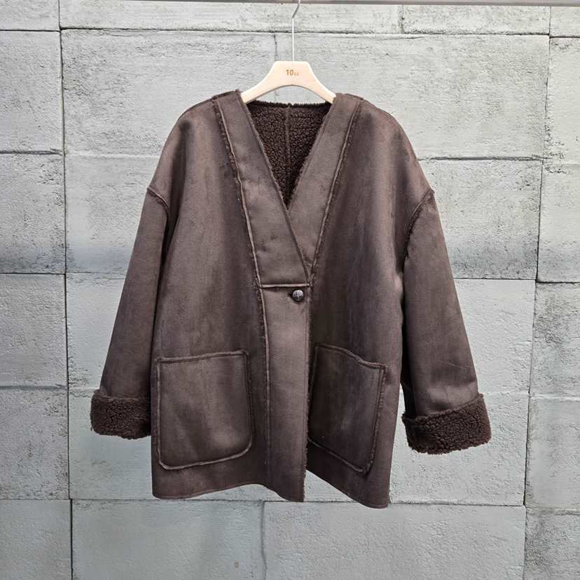 10CC東大門㊣實拍女裝新款推薦職業休閑夾克里外穿柔軟雙面10CC夾克