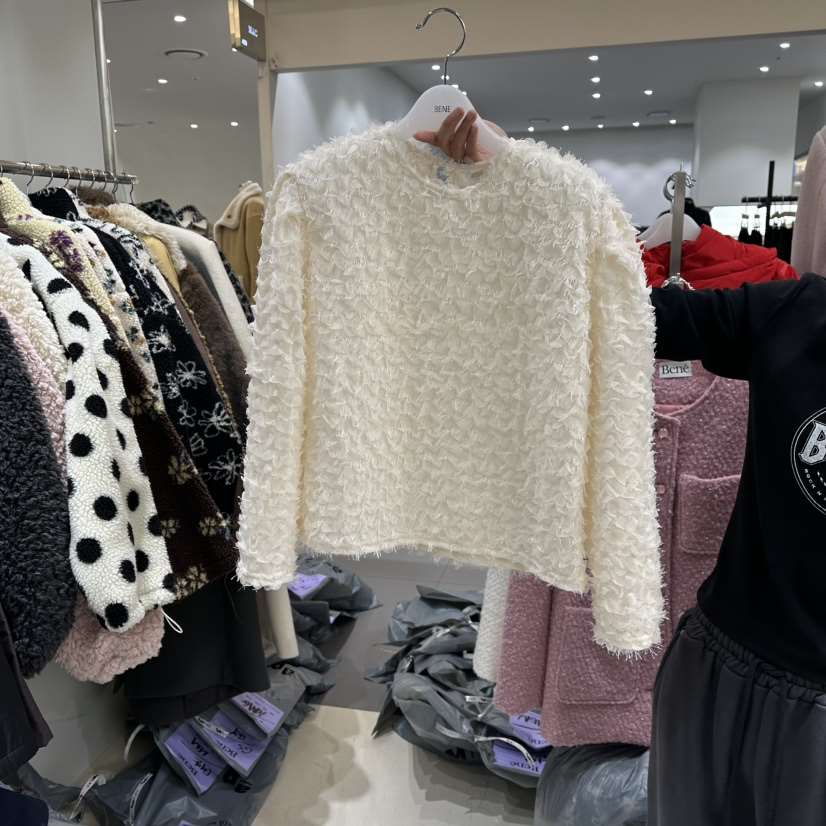 BENE韓國代購㊣女士新品職業25秋冬休閑人氣時尚襯衫蕾絲衫BENE襯衫/蕾絲衫