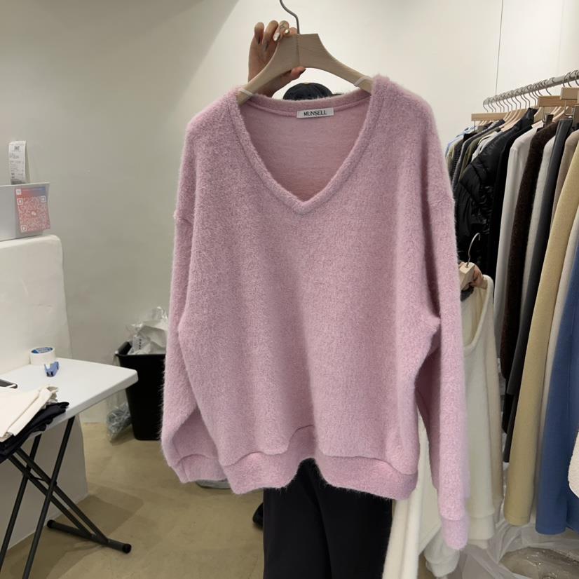 MUNSELL東大門㊣直郵女士新品熱賣真品25秋冬職業毛衣安哥拉MUNSELL毛衣