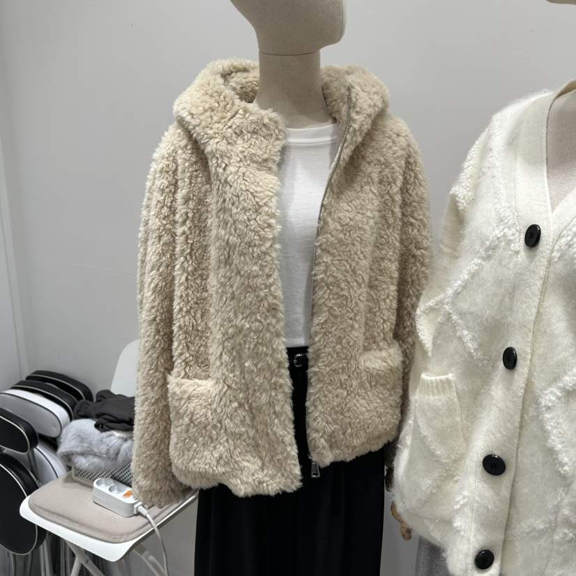 XPARTY韓國直郵㊣女士新品推薦職業休閑熱賣25秋冬夾克兜帽短款XPARTY夾克