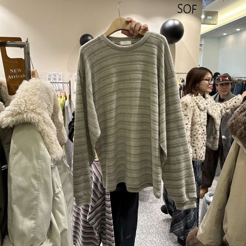 SOF東大門㊣實拍女裝新品推薦熱賣25秋冬職業休閑人氣針織衫SOF針織衫
