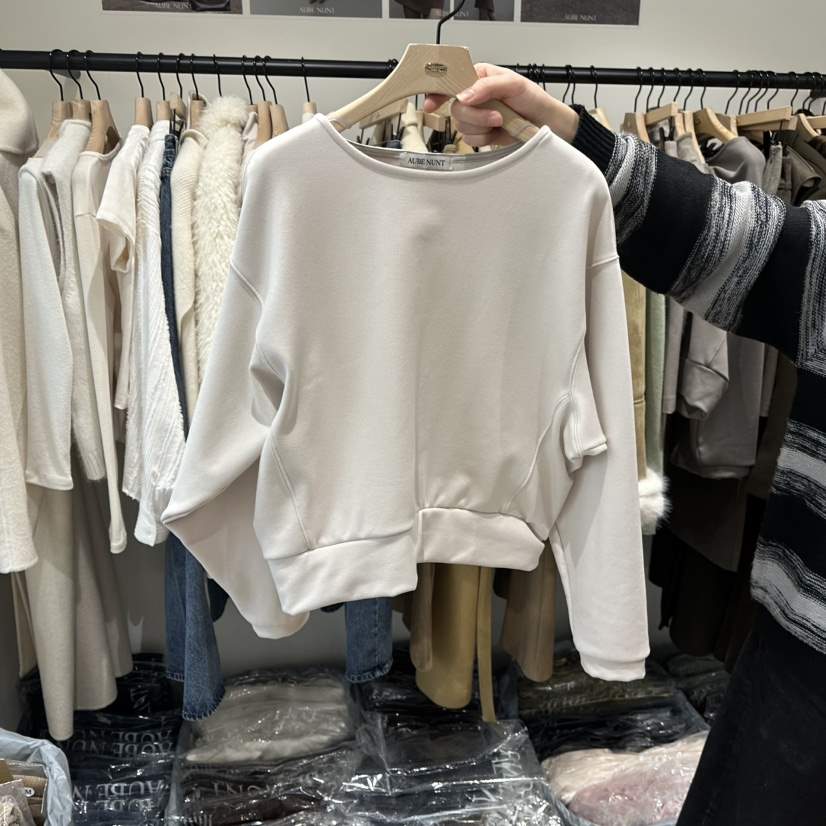 aube nunt韓國代購㊣女士新款時尚人氣推薦25秋冬衛衣加絨aube nunt衛衣