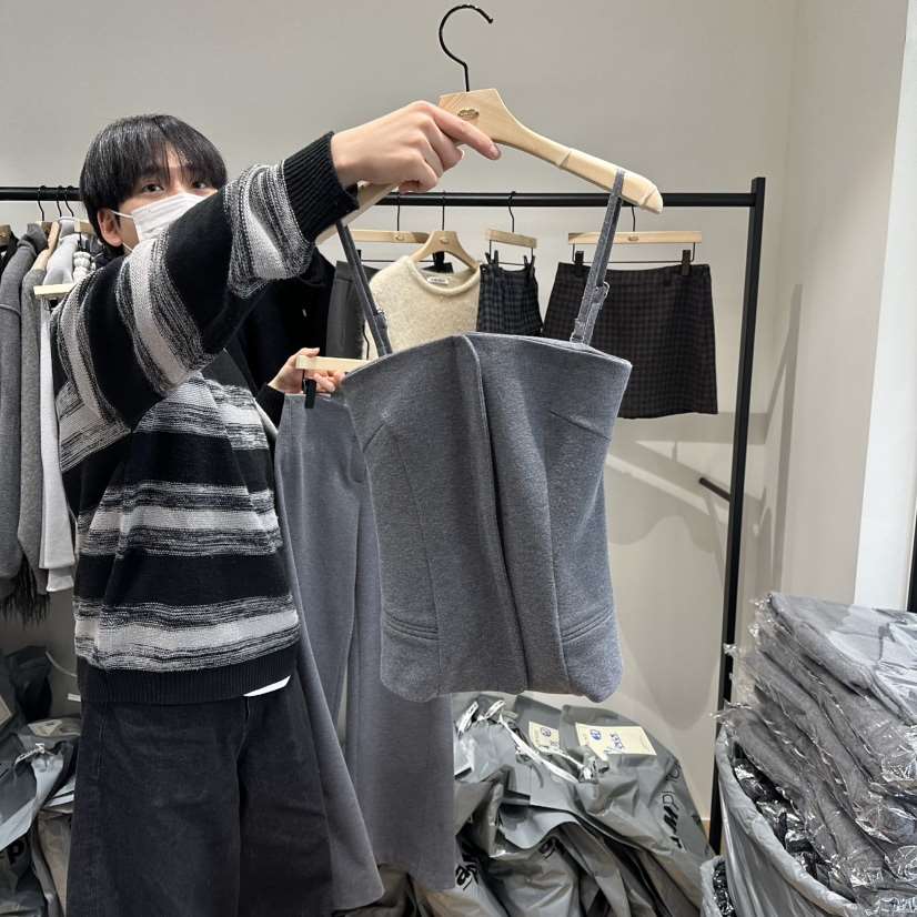 aube nunt東大門㊣直郵女裝新款推薦時尚人氣休閑吊帶背心aube nunt吊帶/背心