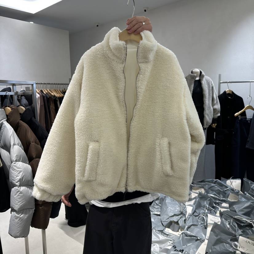 OVU東大門㊣直郵女裝新款熱賣職業推薦真品25秋冬夾克兩面穿雙面OVU夾克
