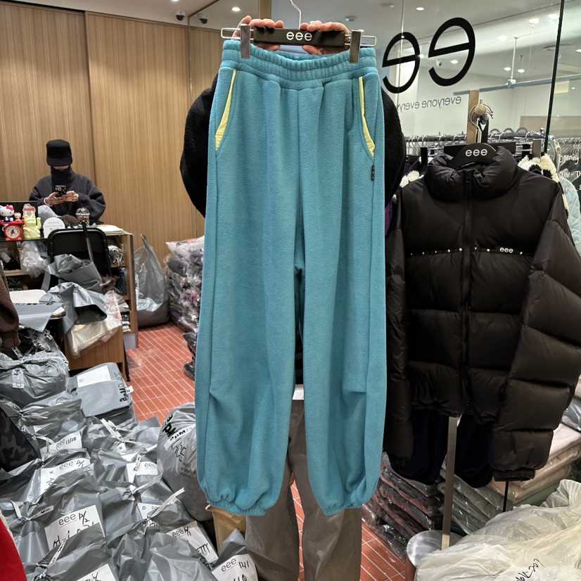 E/E/E東大門㊣直郵女士新品人氣時尚真品25秋冬休閑褲加絨E/E/E休閑褲