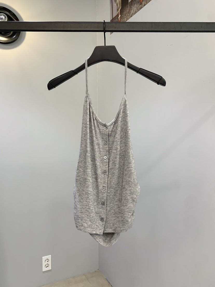 SOFTNESS韓國代購㊣女裝新品推薦真品熱賣吊帶背心羊毛紐扣Softness/Cosmic吊帶/背心