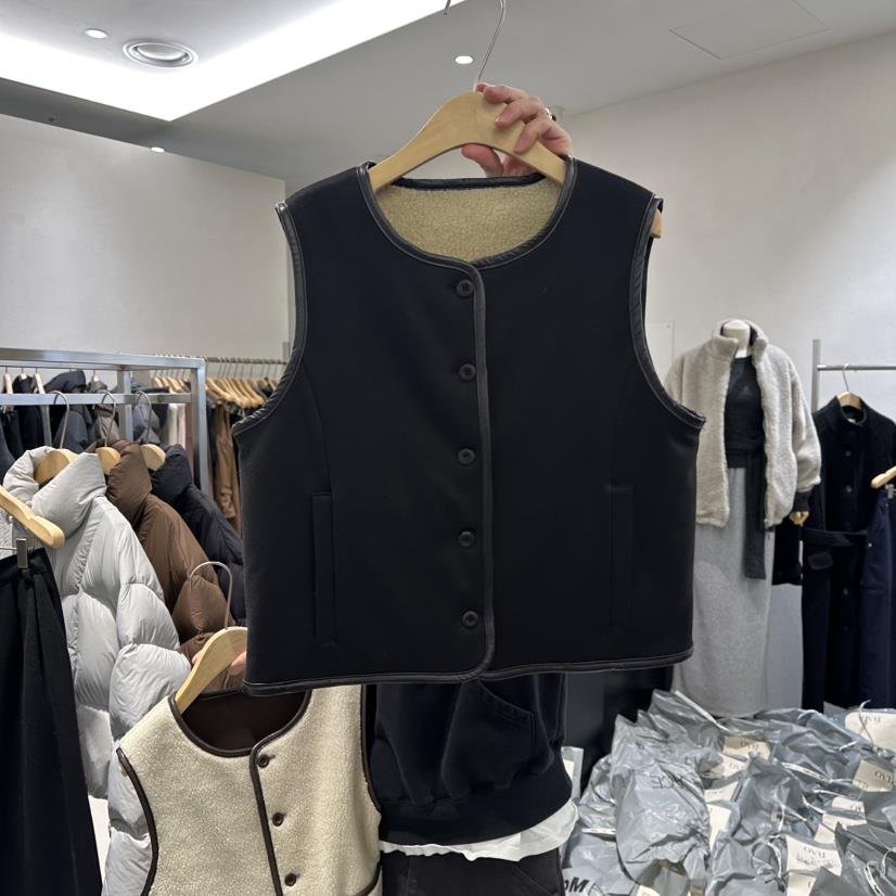 OVU東大門㊣實拍女士新品真品熱賣25秋冬休閑職業馬甲兩面穿OVU馬甲