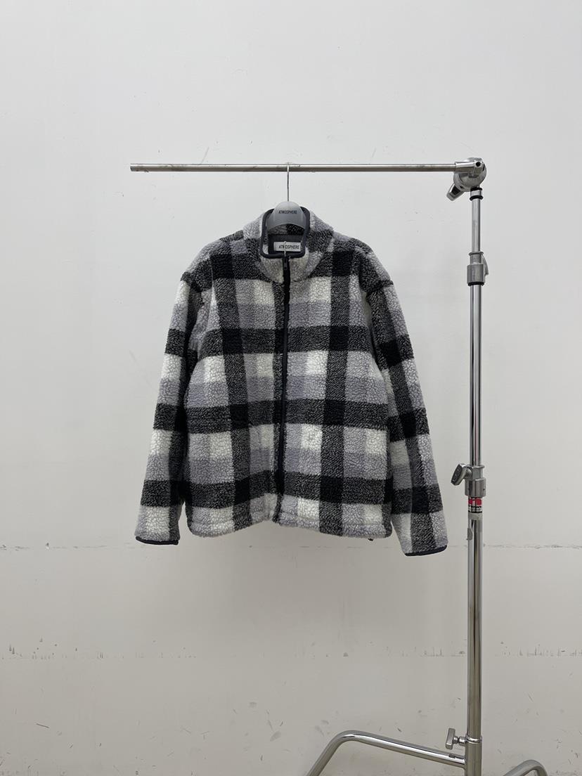 ATMOSPHERE東大門㊣直郵女裝新款職業真品推薦夾克羊毛格紋ATMOSPHERE/BLING夾克