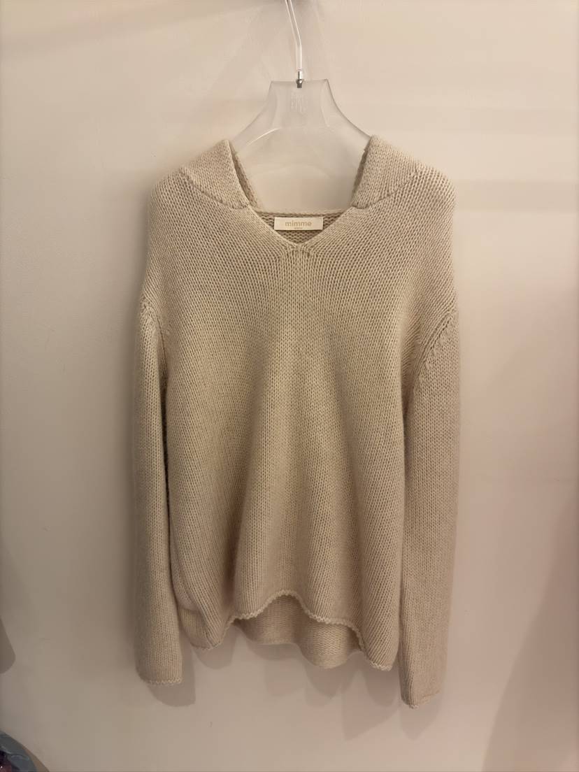 MIMME韓國直郵㊣女士新款推薦真品人氣熱賣職業毛衣羊毛連帽MIMME毛衣