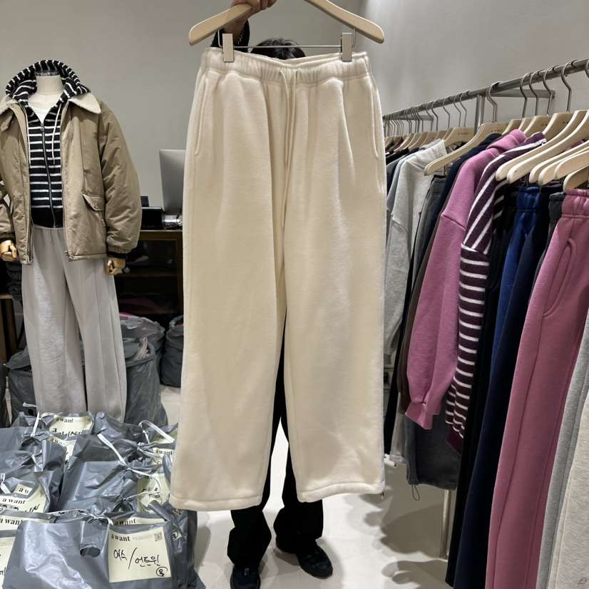 A WANT東大門㊣代購女士新品熱賣職業人氣推薦休閑褲加絨抓絨A WANT休閑褲