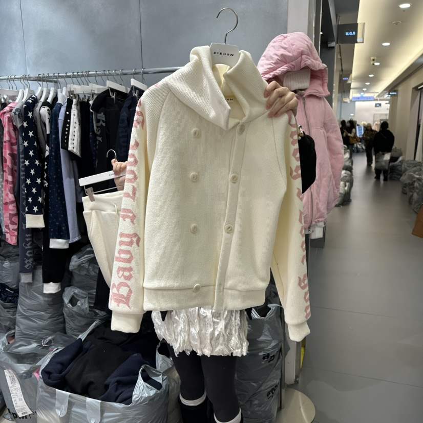 RIBBON東大門㊣實拍女士新款人氣推薦職業熱賣25秋冬夾克加絨RIBBON夾克