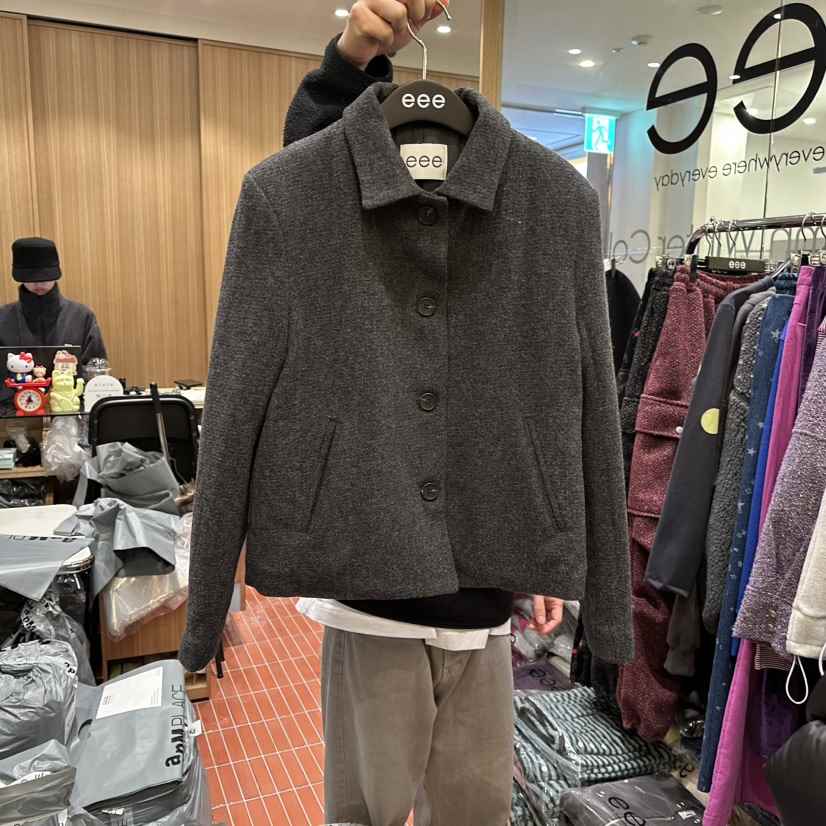 E/E/E東大門㊣實拍女士新款25秋冬休閑時尚推薦熱賣真品夾克E/E/E夾克