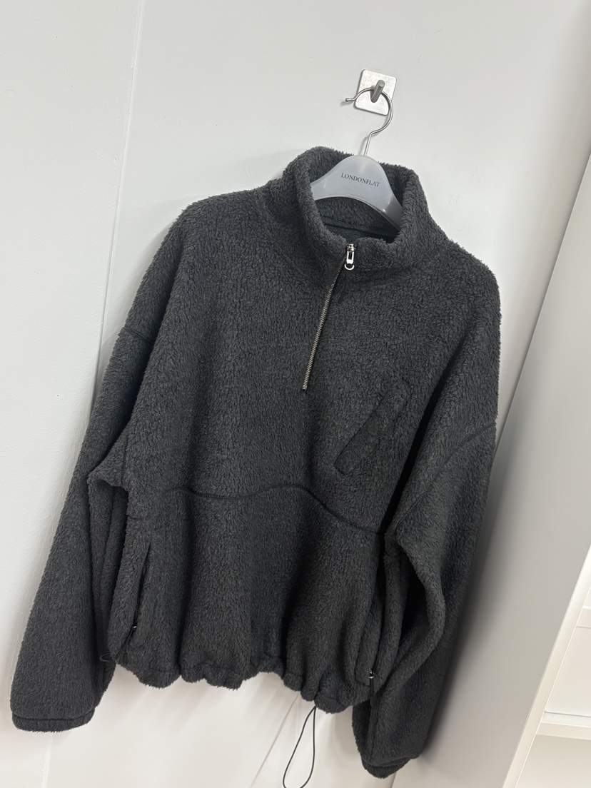 LONDON FLAT韓國直郵㊣女士新品25秋冬時尚休閑衛衣抓絨拉鏈LONDON FLAT衛衣