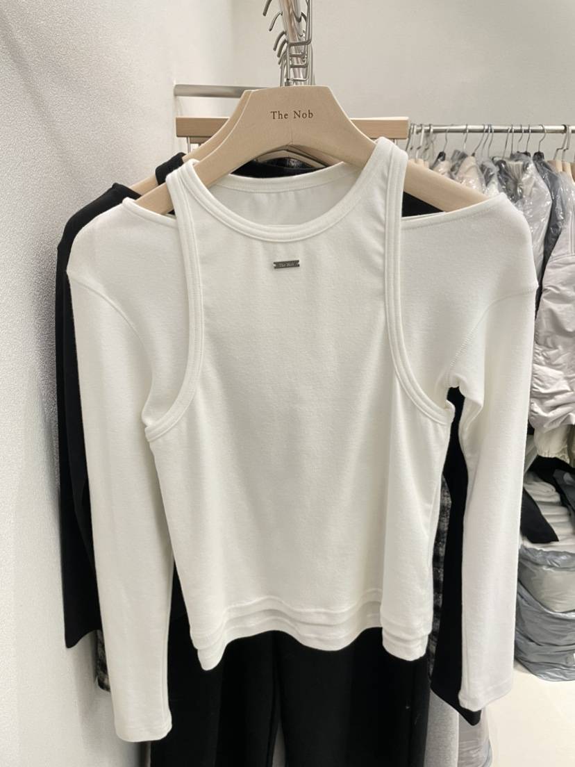 NOB東大門㊣直郵女士新款時尚熱賣25秋冬職業人氣推薦長袖T恤NOB長袖T恤