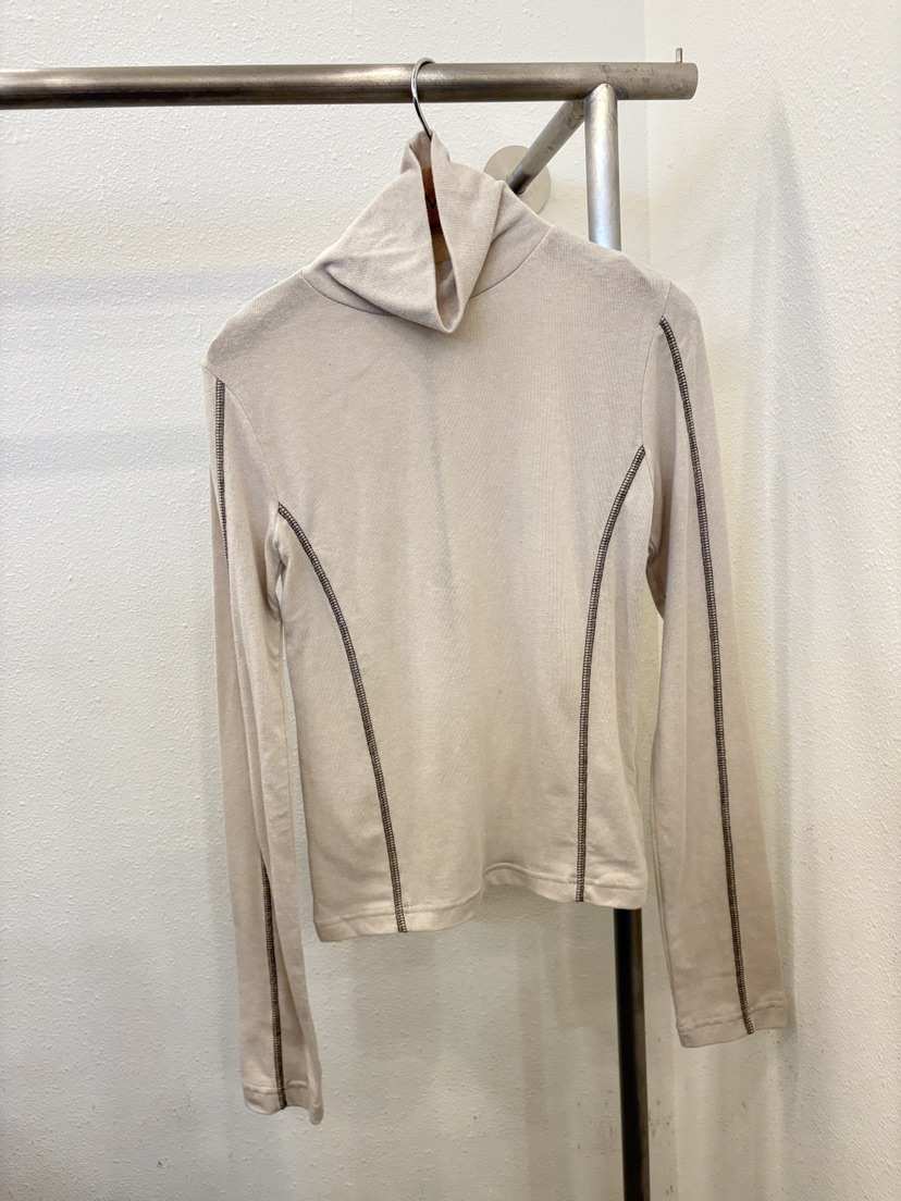 LUMIPLE韓國直郵㊣女裝新品休閑時尚職業熱賣長袖T恤修身高領LUMIPLE長袖T恤