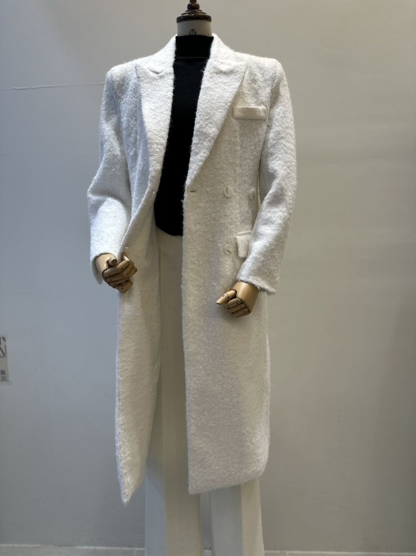 INNO東大門㊣實拍女裝新品職業時尚休閑25秋冬推薦中長款大衣INNO中長款大衣