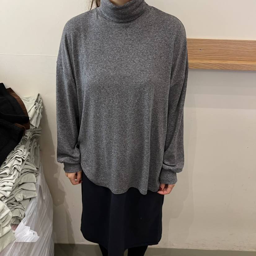 ARE東大門㊣直郵女士新款人氣推薦時尚25秋冬長袖T恤高領寬松ARE YOU/ARE長袖T恤