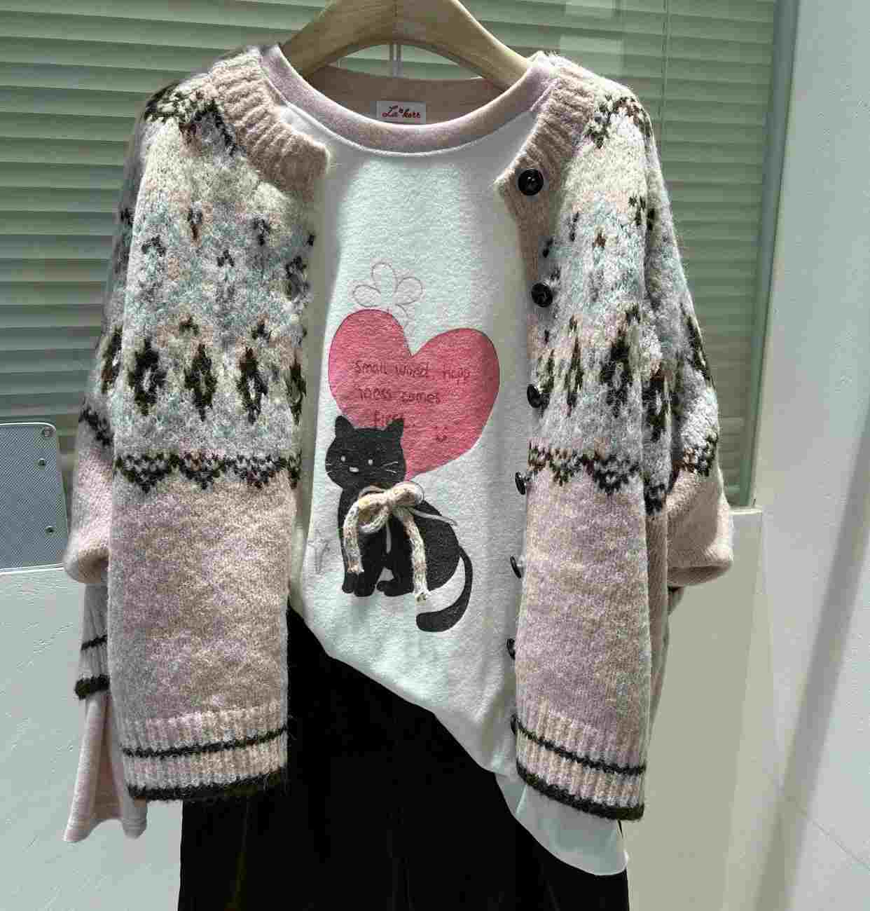 LA KERR東大門㊣直郵女士新款真品職業25秋冬毛衣不含內搭LA KERR毛衣