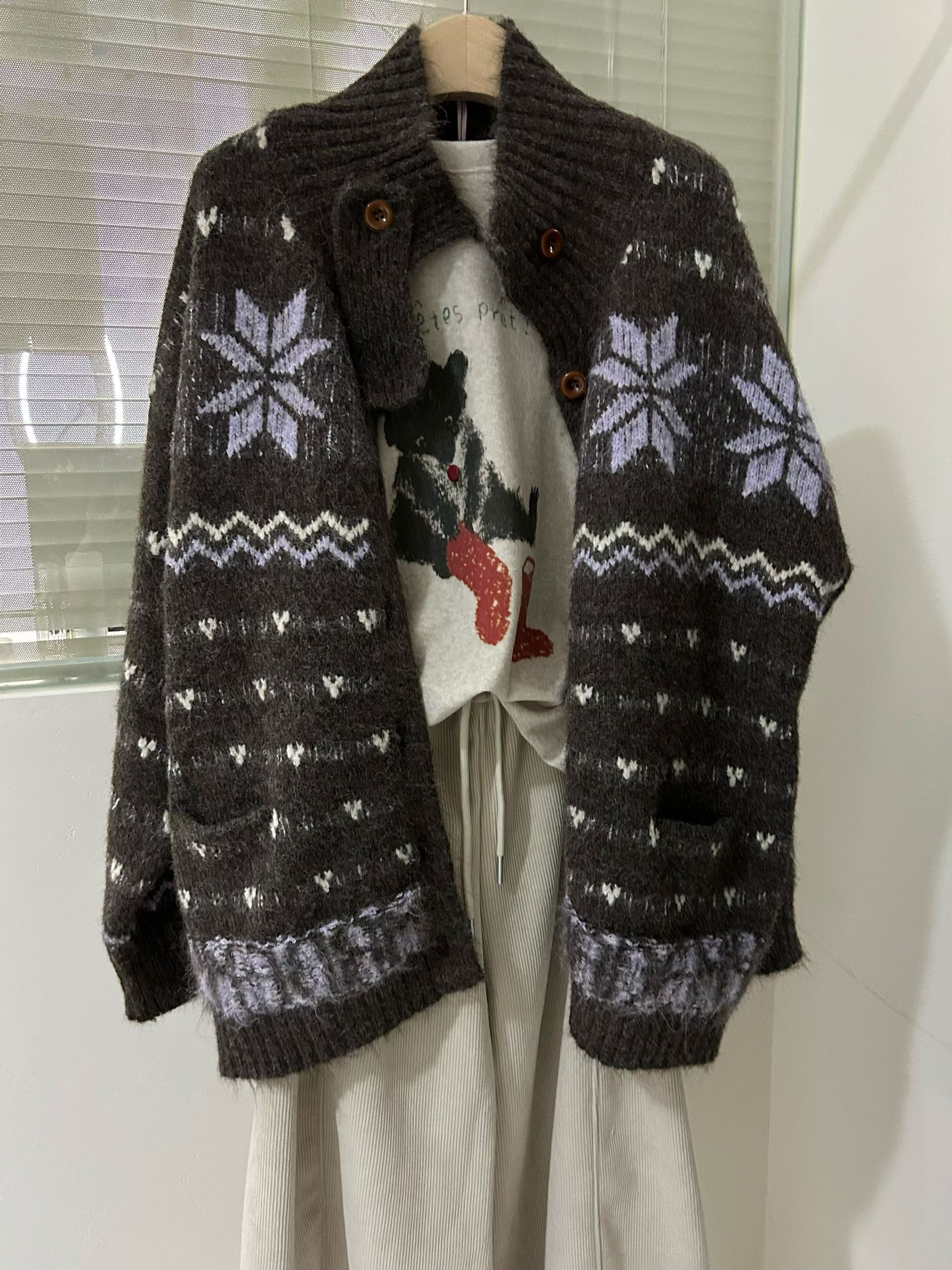 LA KERR東大門㊣實拍女士新品25秋冬推薦熱賣時尚人氣針織衫LA KERR針織衫