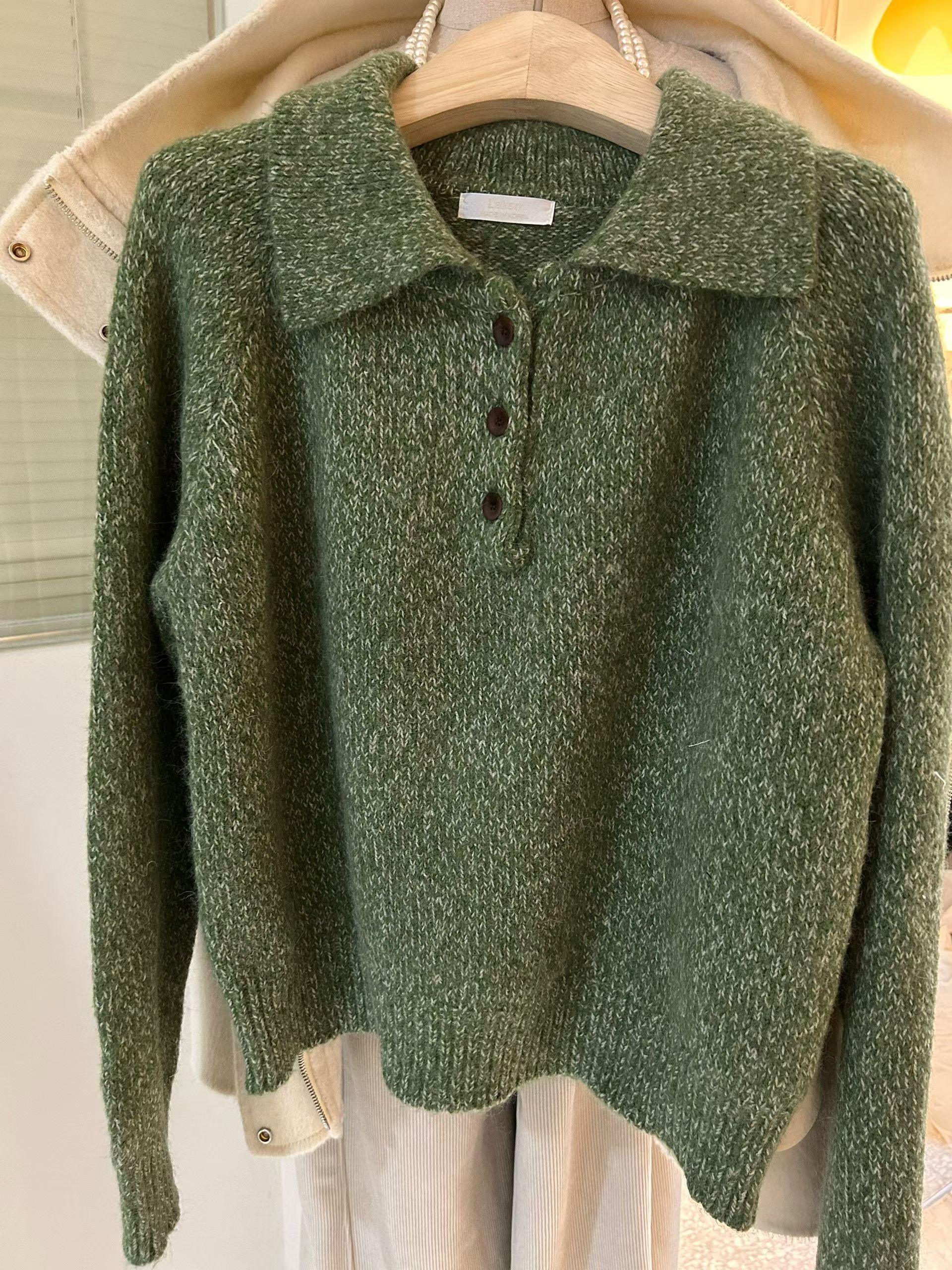 LA KERR韓國代購㊣女裝新款真品推薦職業休閑人氣時尚毛衣LA KERR毛衣