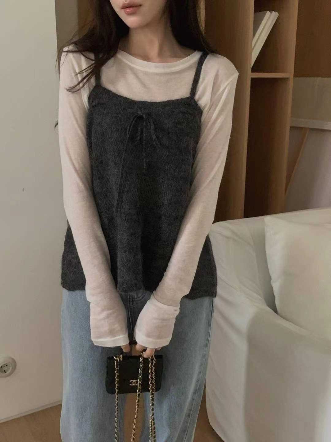 MIELLE-미엘르-OT東大門㊣直郵女裝新款時尚吊帶背心不含內搭MIELLE-미엘르-OT吊帶/背心