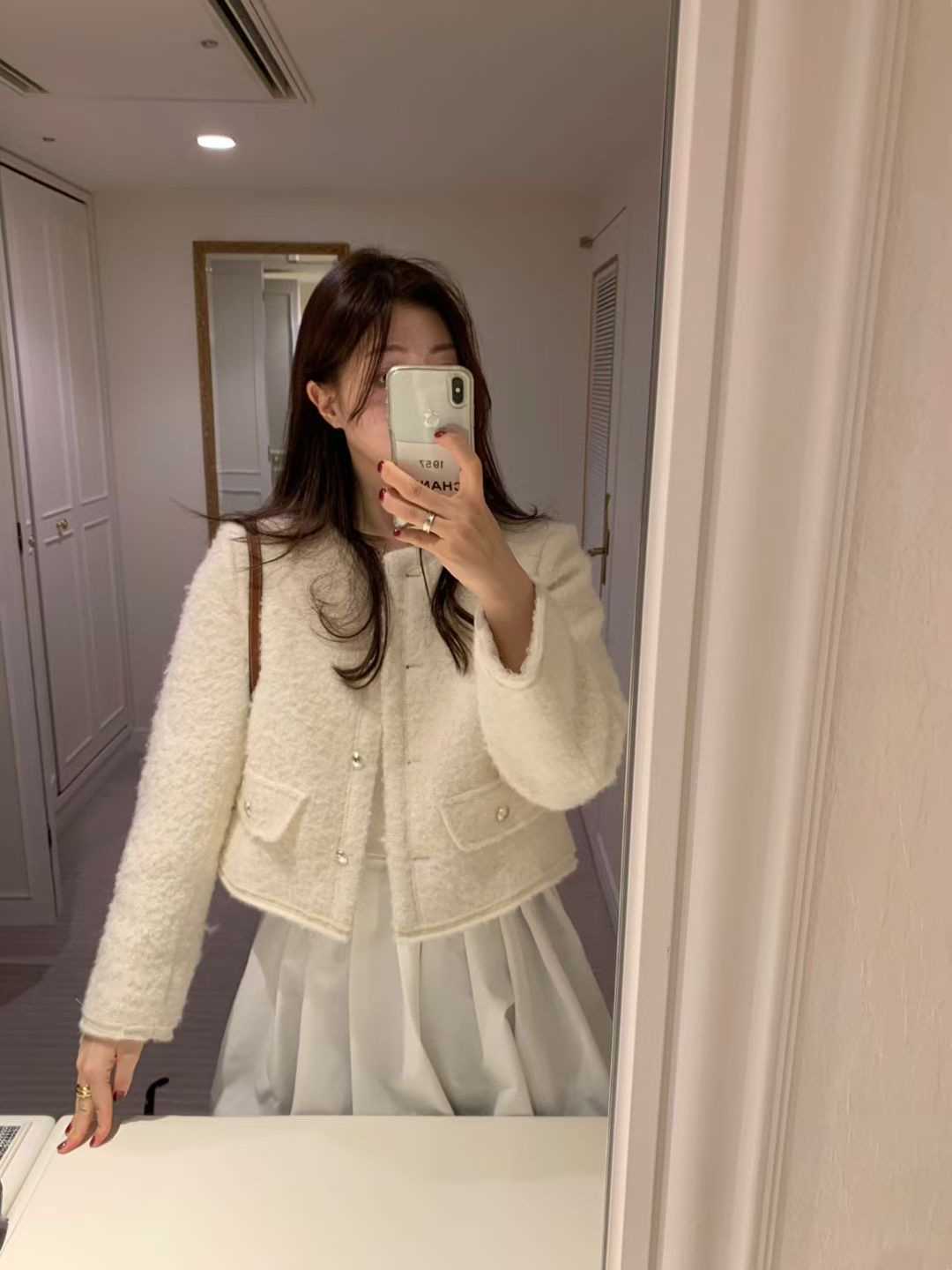 PYT-ot東大門㊣直郵女士新品時尚25秋冬真品職業夾克粗花呢pretty young thing夾克