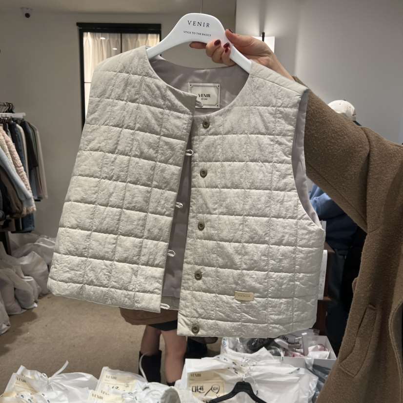 VENIR-a東大門㊣直郵女士新款職業時尚休閑真品人氣馬甲絎縫VENIR-a馬甲