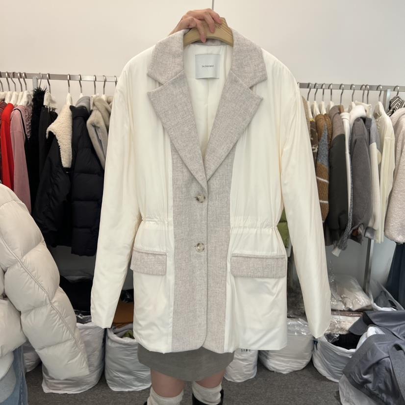 SALONDEMAG韓國代購㊣女裝新品休閑熱賣時尚短款棉服絎縫棉SALONDEMAG短款棉服