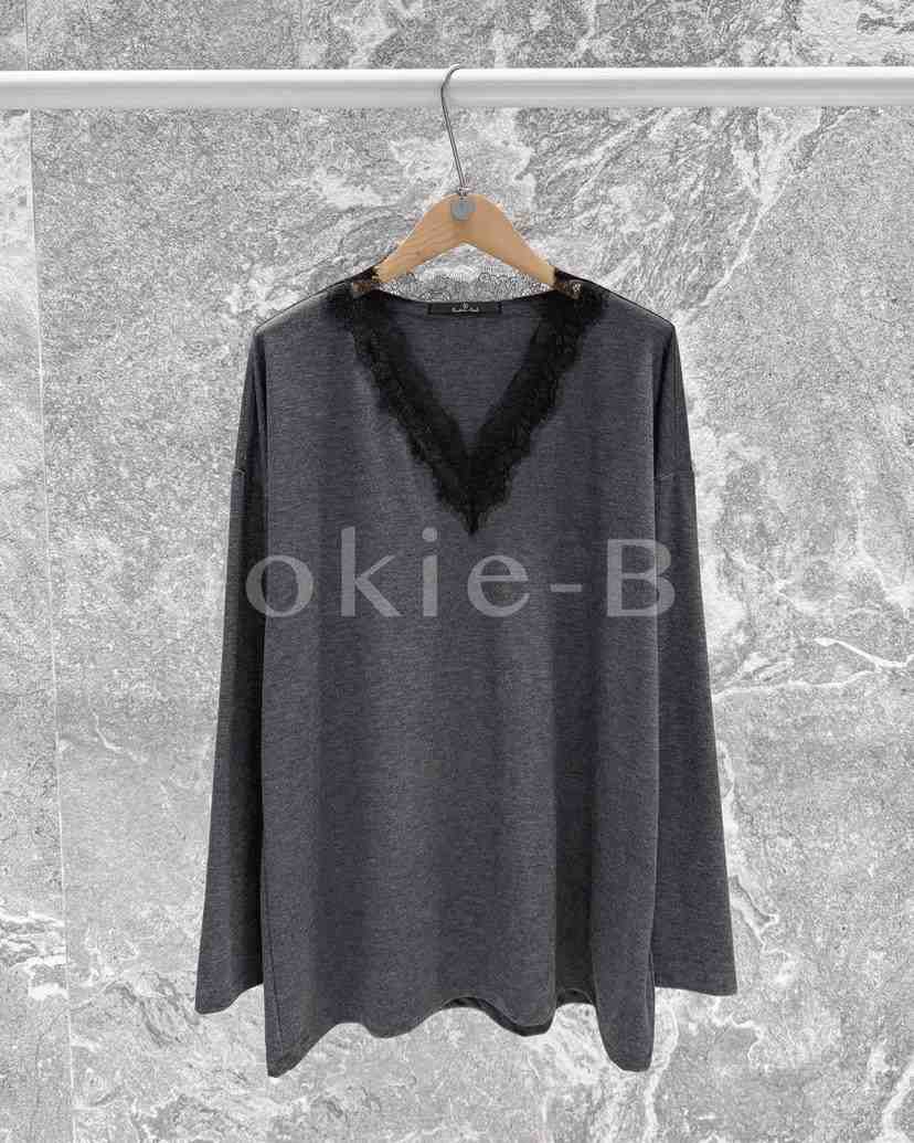 ROOKIE BUD韓國代購㊣女裝新款熱賣職業時尚推薦長袖T恤蕾絲ROOKIE BUD-L長袖T恤