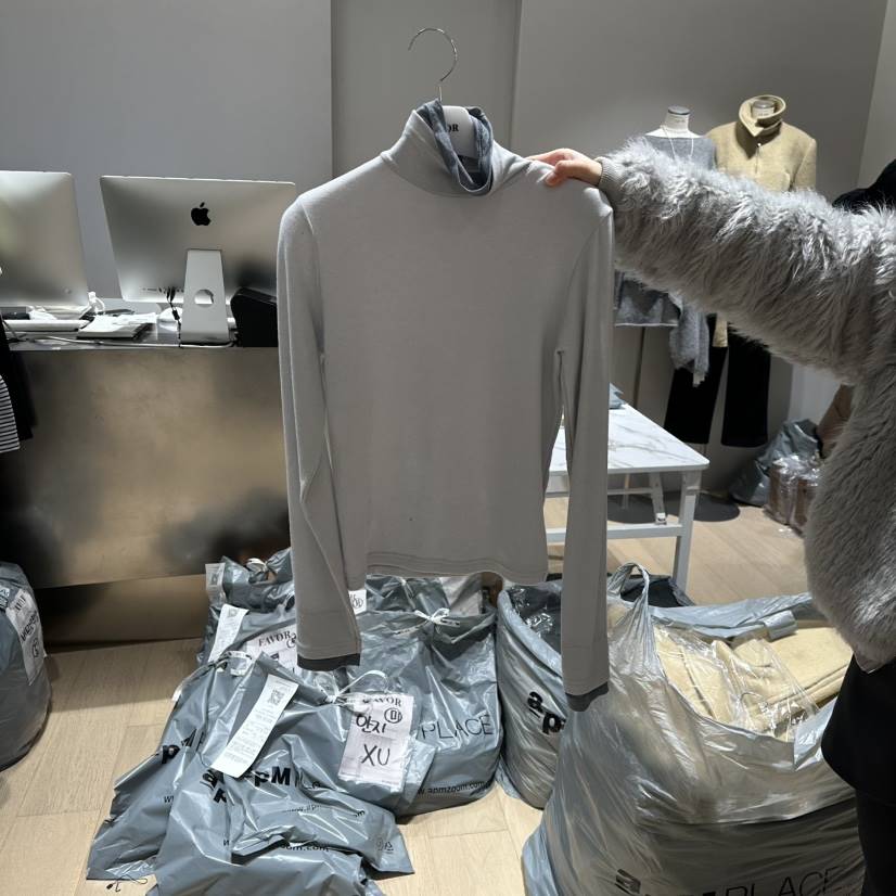 FAVOR-P韓國代購㊣女裝新款熱賣真品推薦休閑人氣25秋冬長袖T恤FAVOR-P長袖T恤