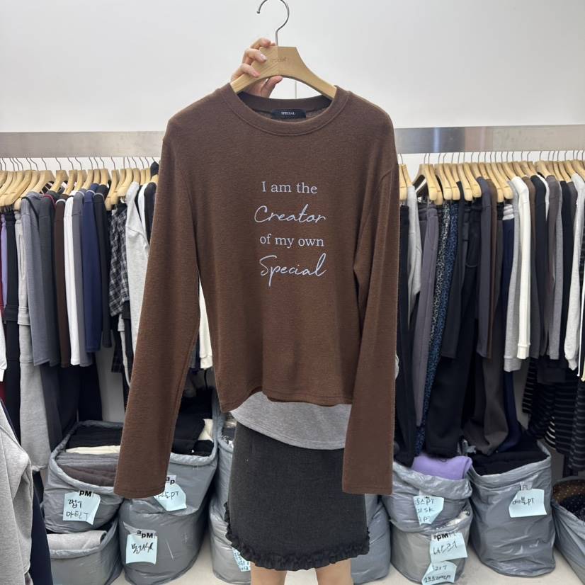 SPECIAL東大門㊣直郵女士新款熱賣推薦時尚人氣真品長袖T恤SPECIAL長袖T恤
