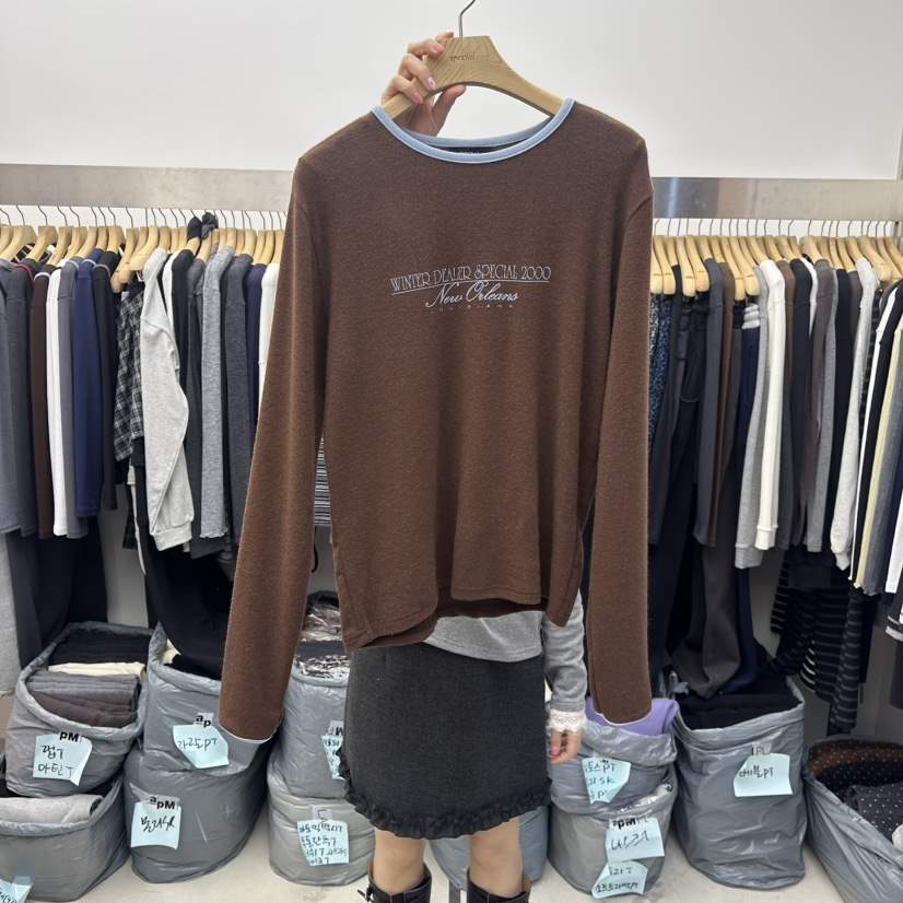 SPECIAL韓國直郵㊣女士新款熱賣真品職業人氣時尚25秋冬長袖T恤SPECIAL長袖T恤