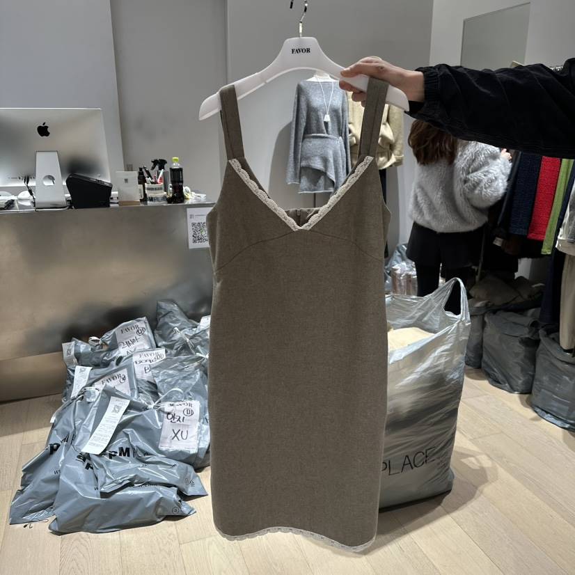 FAVOR-P東大門㊣實拍女裝新款休閑推薦25秋冬真品職業連衣裙FAVOR-P連衣裙