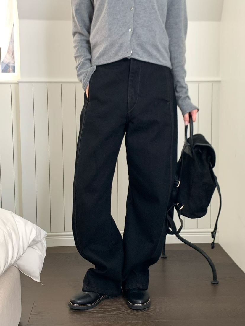 BINUS東大門㊣代購女士新品時尚職業人氣推薦休閑25秋冬牛仔褲BINUS牛仔褲