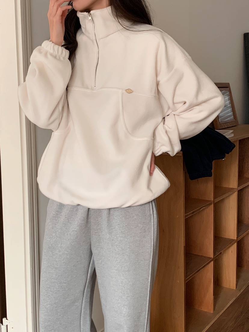 FORMSTUDIO東大門㊣實拍女士新款推薦休閑真品衛衣抓絨拉鏈FORMSTUDIO衛衣