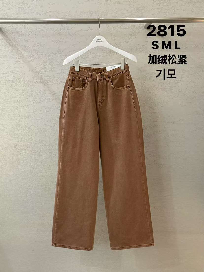 PLAYBUTTON-P韓國代購㊣女裝新品職業推薦人氣真品熱賣牛仔褲PLAYBUTTON牛仔褲