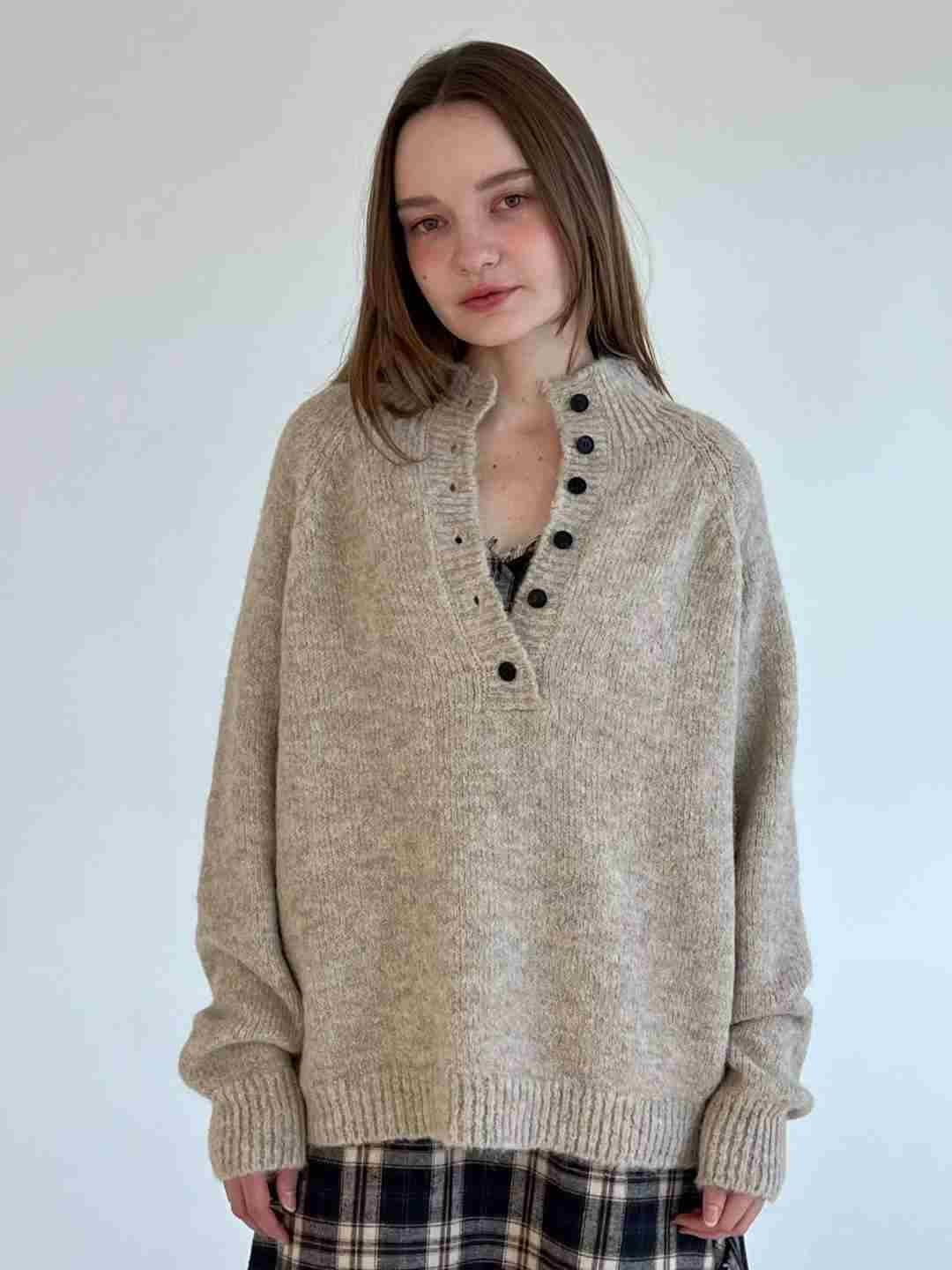 THE BON韓國直郵㊣女裝新品推薦人氣25秋冬熱賣職業休閑毛衣THE BON毛衣