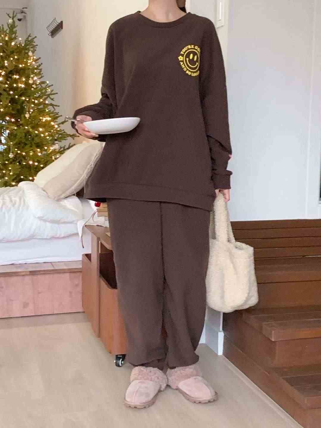 POMNANA韓國代購㊣女士新品25秋冬真品推薦休閑人氣職業套裝POMNANA套裝