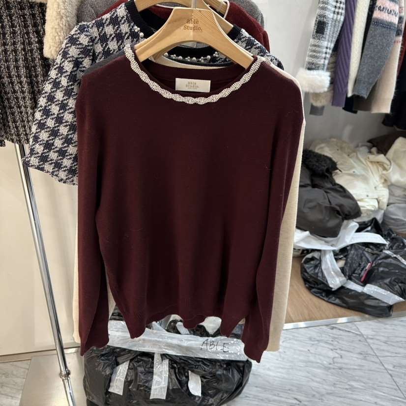 ABLESTUDIO東大門㊣直郵女士新品時尚推薦人氣熱賣休閑針織衫ABLESTUDIO針織衫