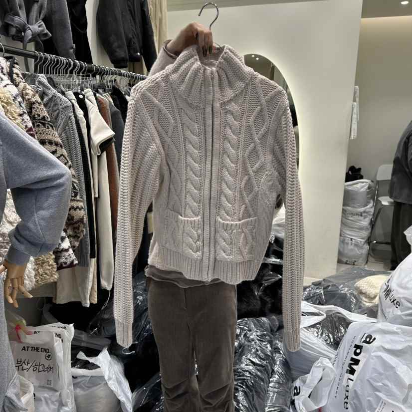 AT THE END韓國直郵㊣女裝新款職業推薦熱賣人氣25秋冬毛衣AT THE END毛衣