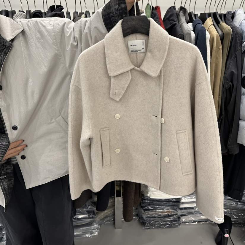 DIARRA東大門㊣直郵女裝新品時尚休閑25秋冬熱賣短款大衣短款DIARRA短款大衣